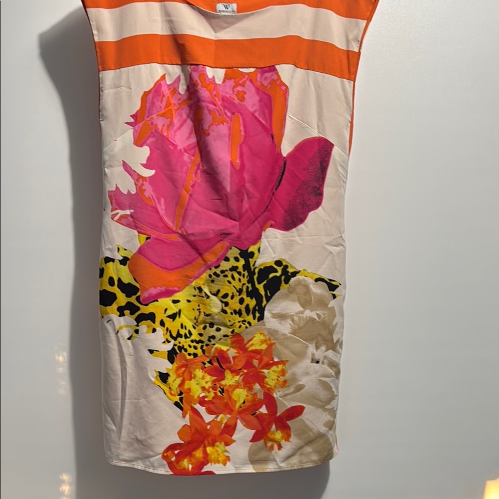 Floral Print Dress with Bold Colors
